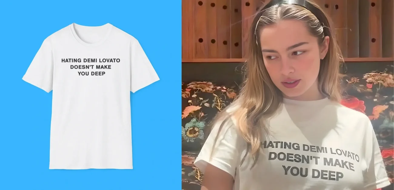 Hating Demi Lovato Doesn‘t Make You Deep Post Shirt