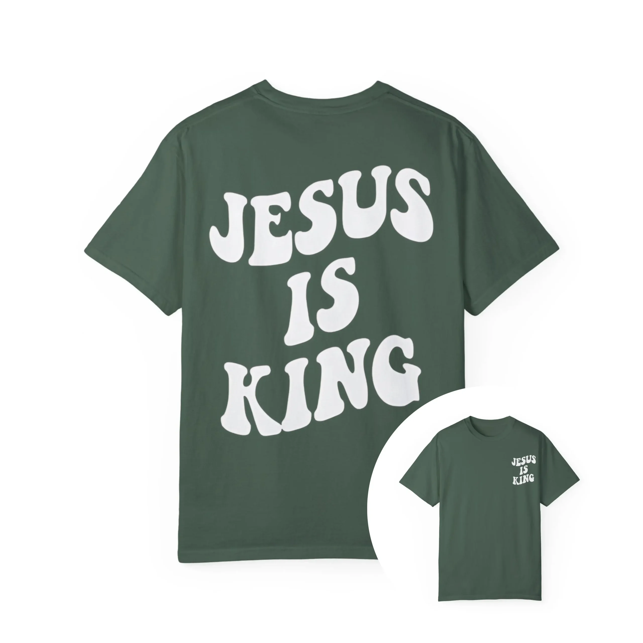 Jesus-I-King-Green-T-Shirt Jesus I King Shirt