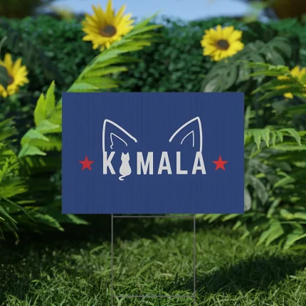 Kamala Cat Lady Yard Sign