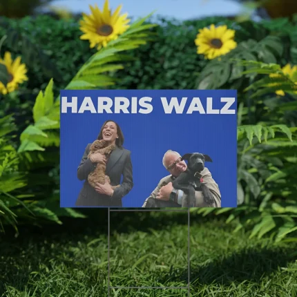 Harris Walz Dogs Yard Sign