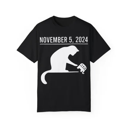 Cat pushing Republican November 5 2024 Harris Shirt