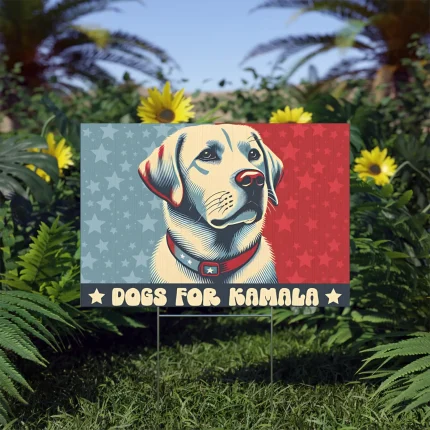 Dogs For Kamala Yard Sign