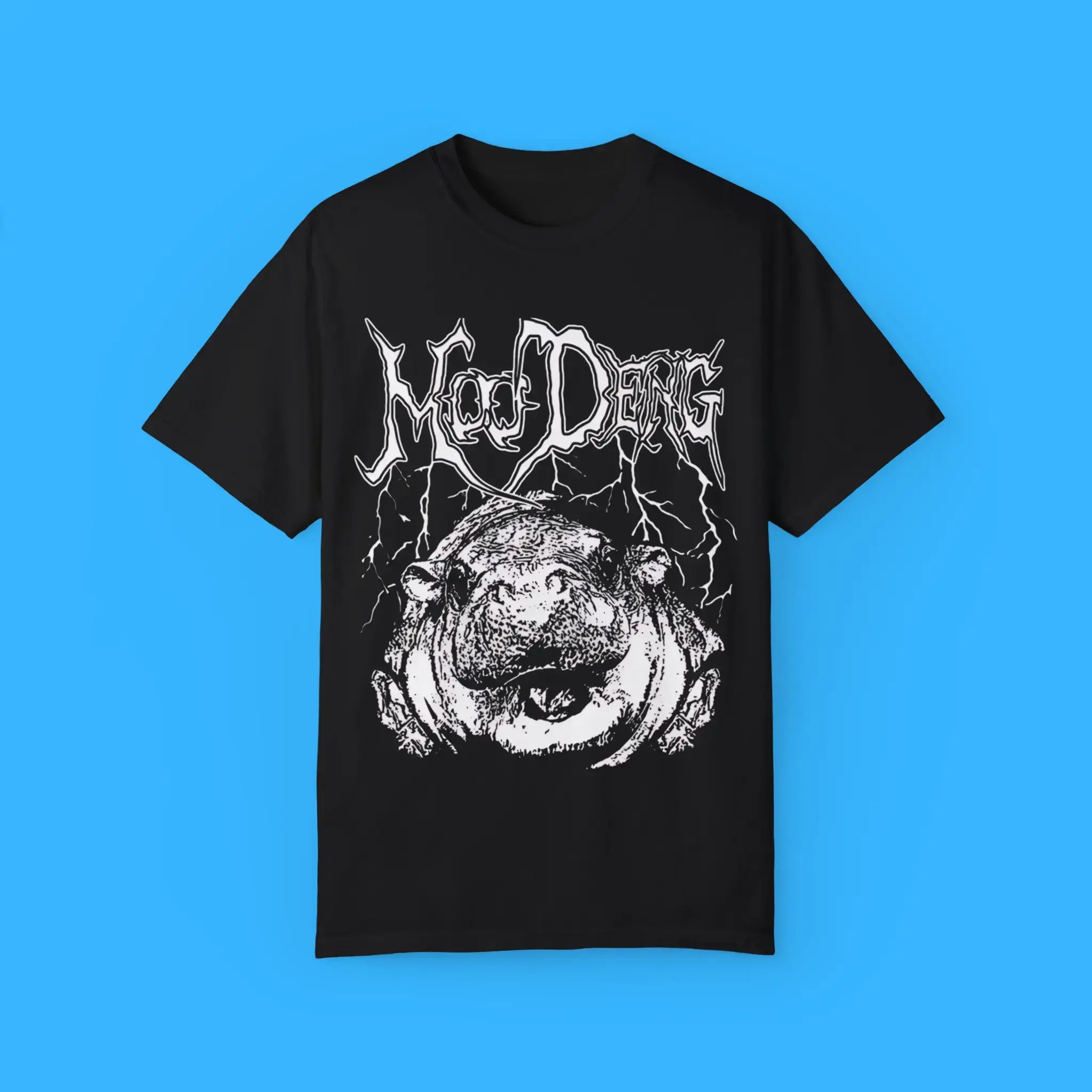 Moo-Deng-Metal-T-Shirt Moo Deng Metal Shirt