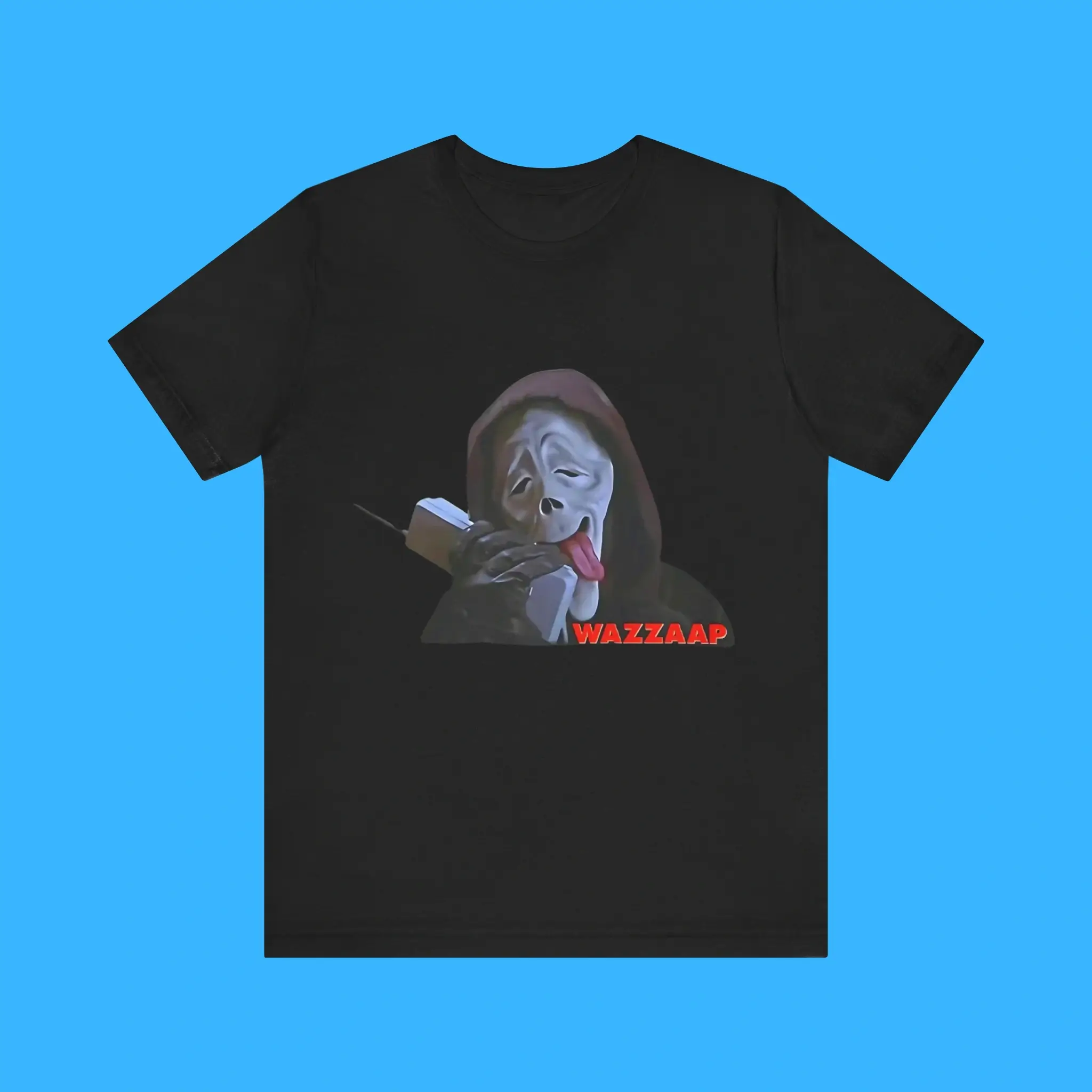 Scary-Movie-Scream-Wazzup-Premium-Shirt Scary Movie Scream Wazzup Shirt
