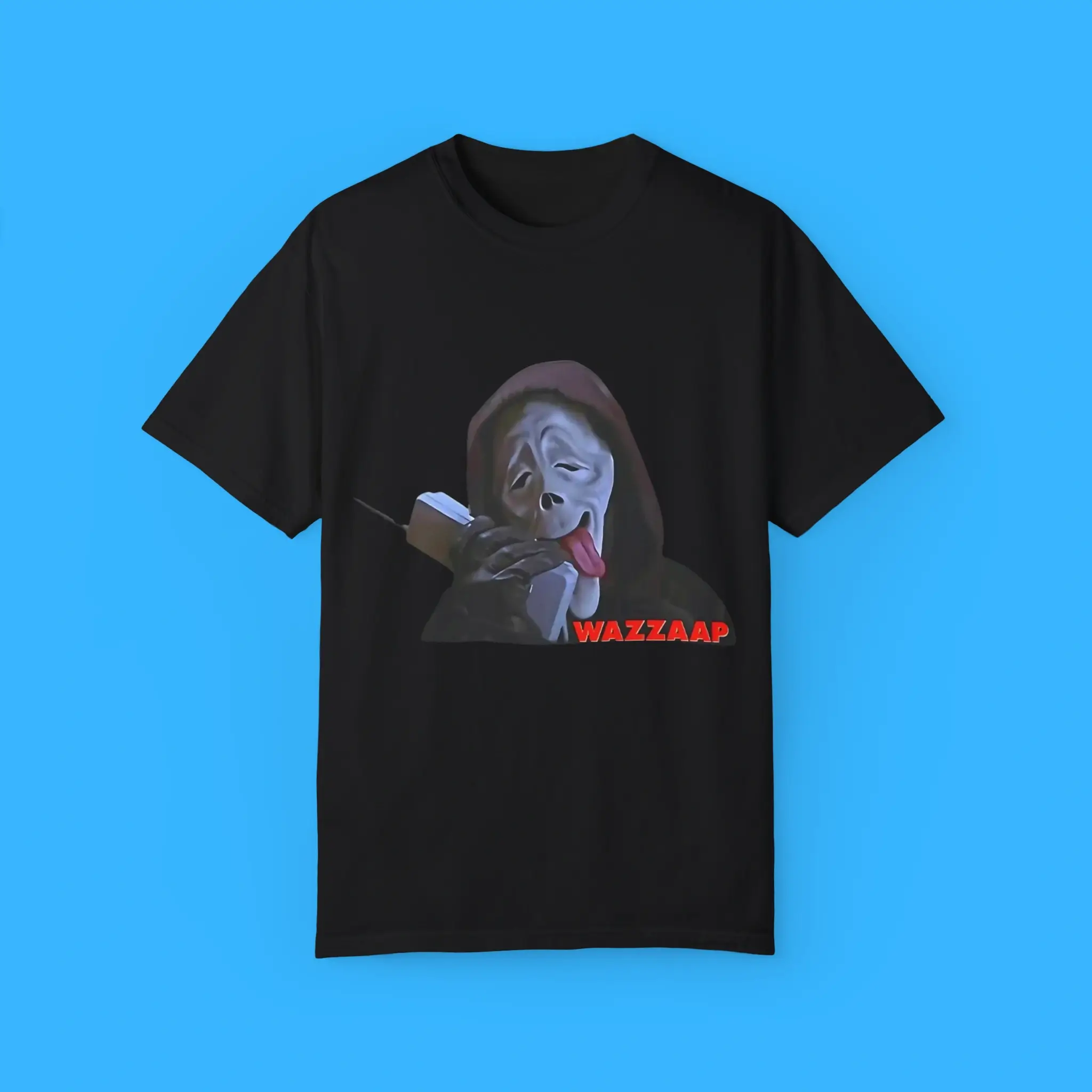 Scary-Movie-Scream-Wazzup-T-Shirt Scary Movie Scream Wazzup Shirt