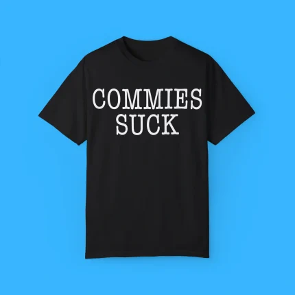 Bruce Ballou Wearing Commies Suck Shirt
