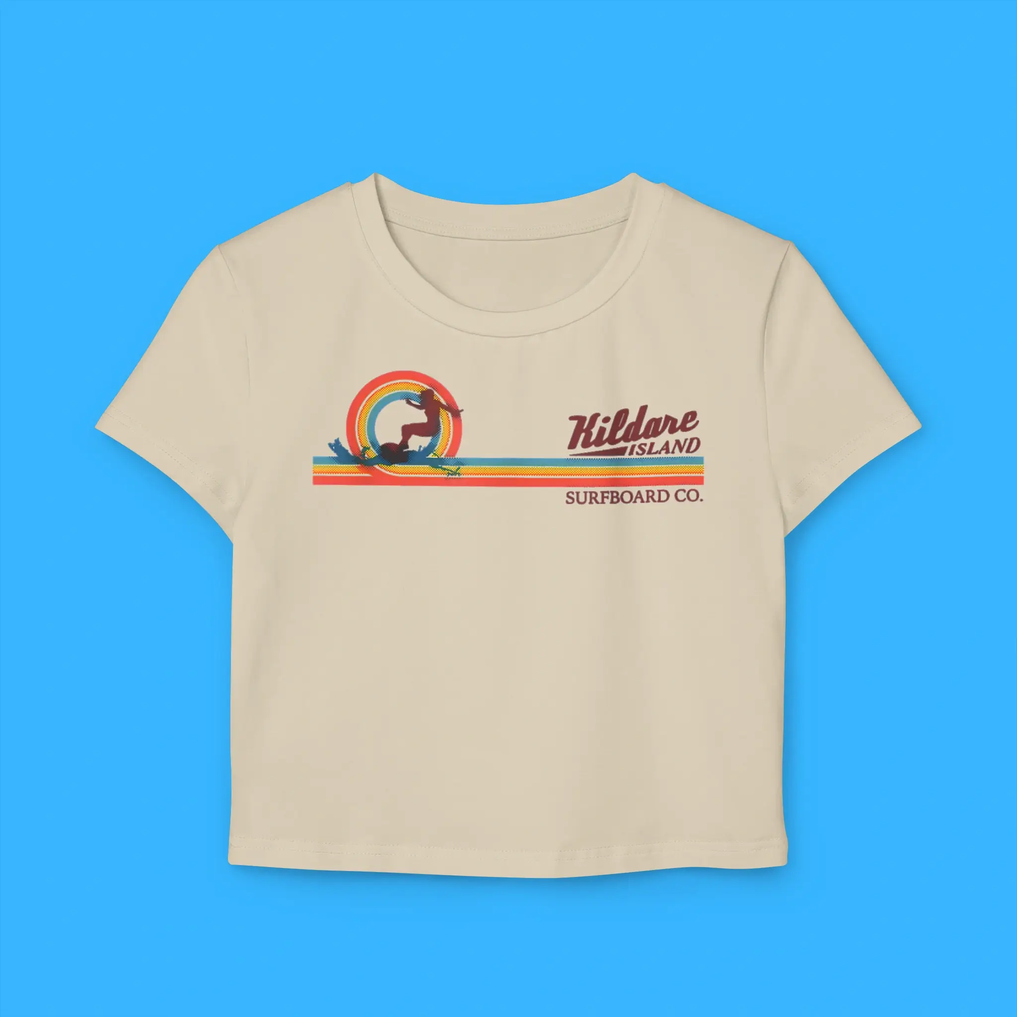 Girl-Surfing-Kildare-Island-Crop-Top Girl Surfing Kildare Island Crop Top