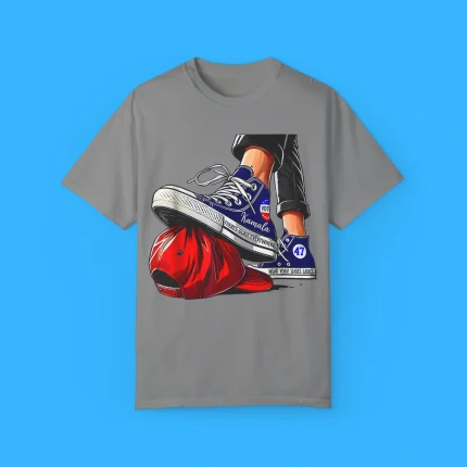 Kamala Chucks Stepping On Trump Hat Shirt