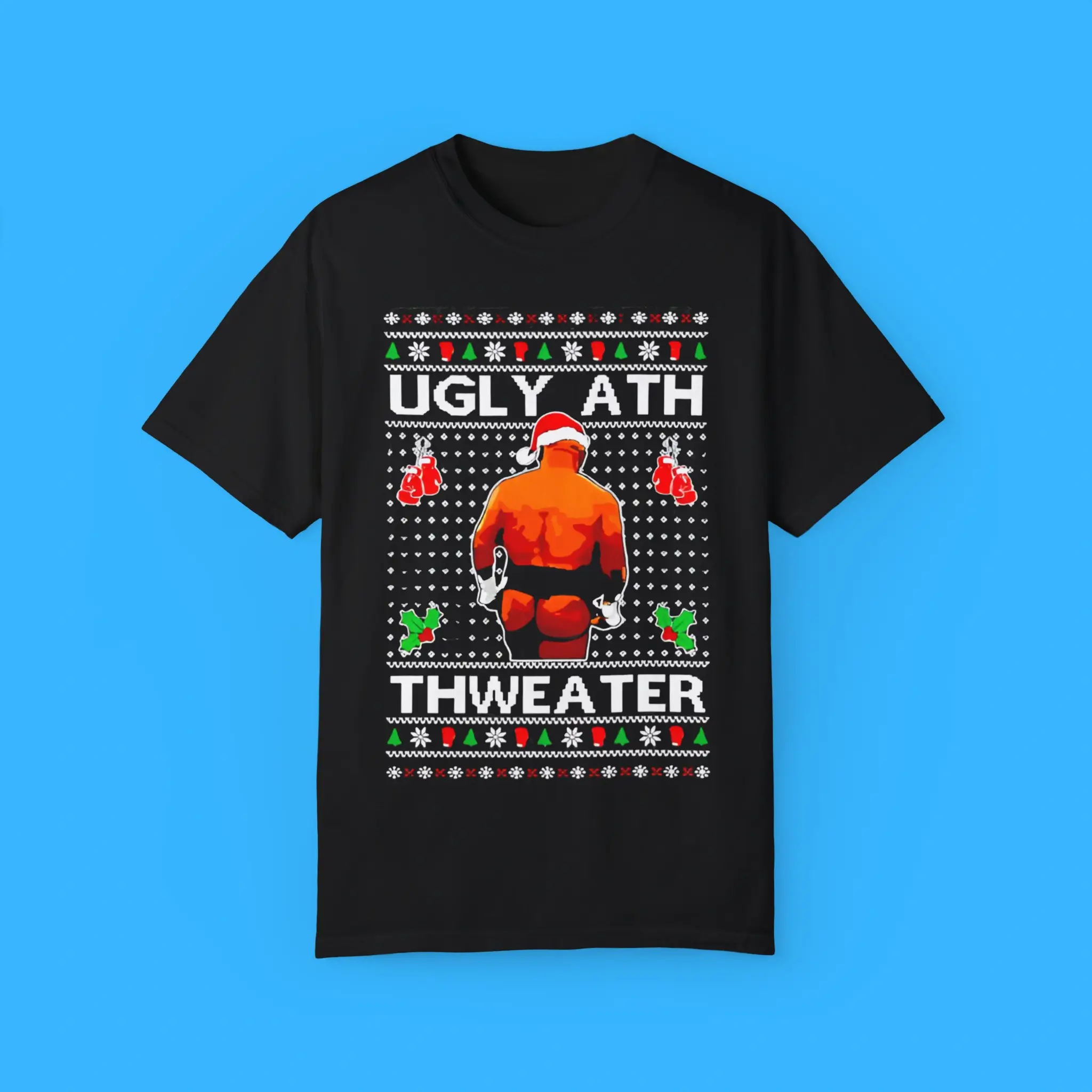Mike-Tyson-Merry-Chrithmith-Kith-My-Ath-2024-T-Shirt Mike Tyson Merry Chrithmith Kith My Ath 2024 Shirt
