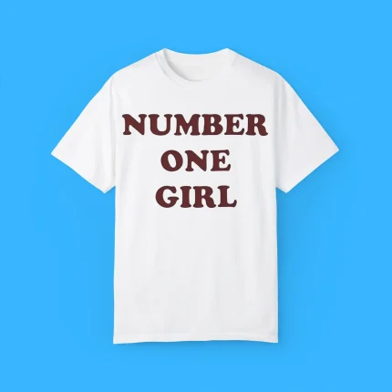 Rosé Wearing Number One Girl Shirt