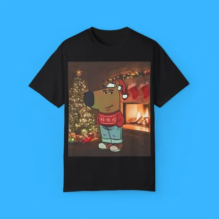 Santa Chill Guy Christmas Shirt
