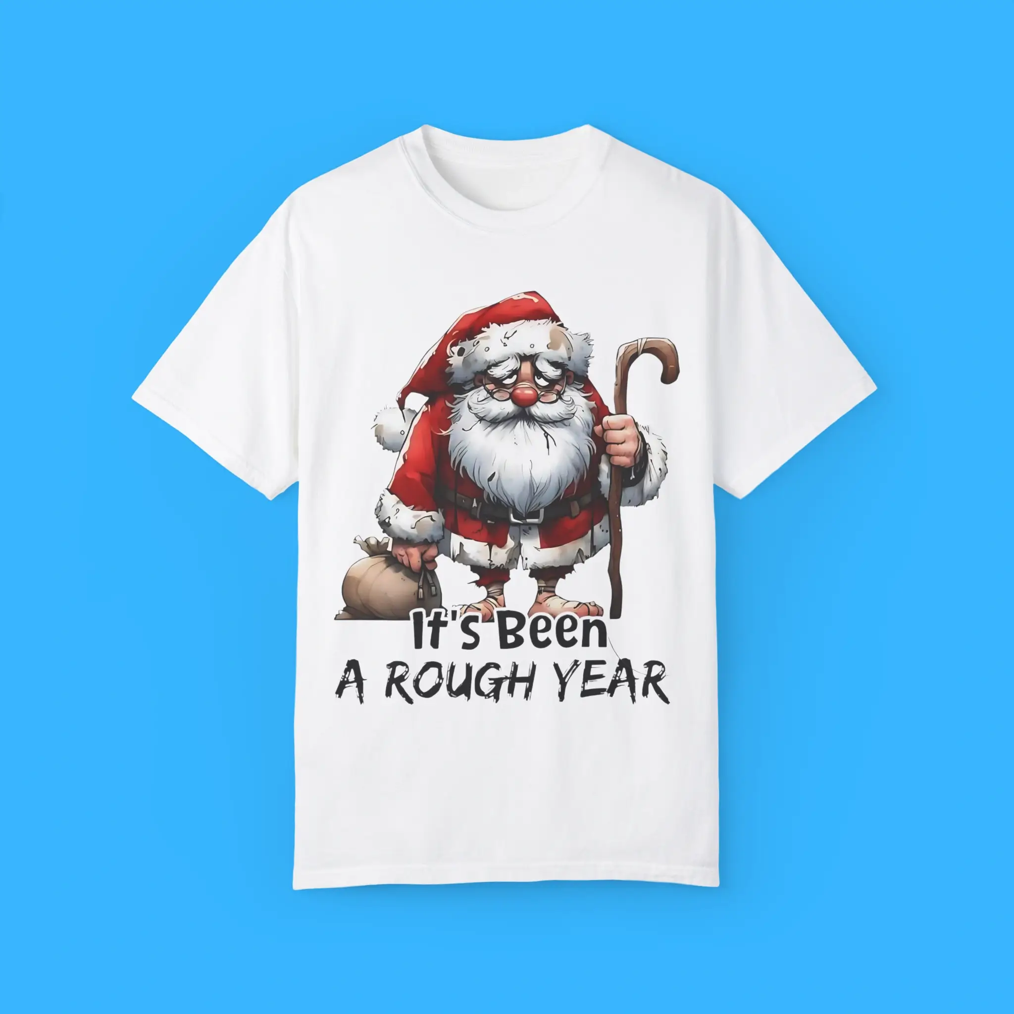 Santa-Claus-It’s-Been-A-Rough-Year-T-Shirt Santa Claus It’s Been A Rough Year Shirt