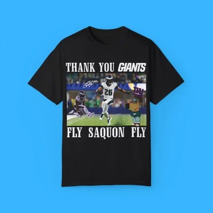 Thank You Giants Fly Saquon Fly Chill Guy Shirt