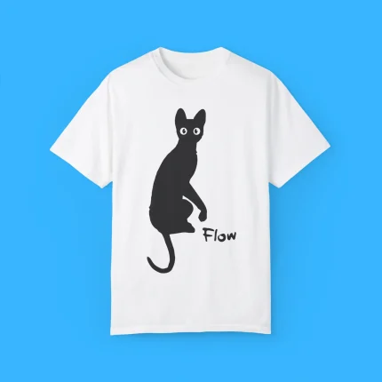 Flow Movie India Ink Cat Shirt