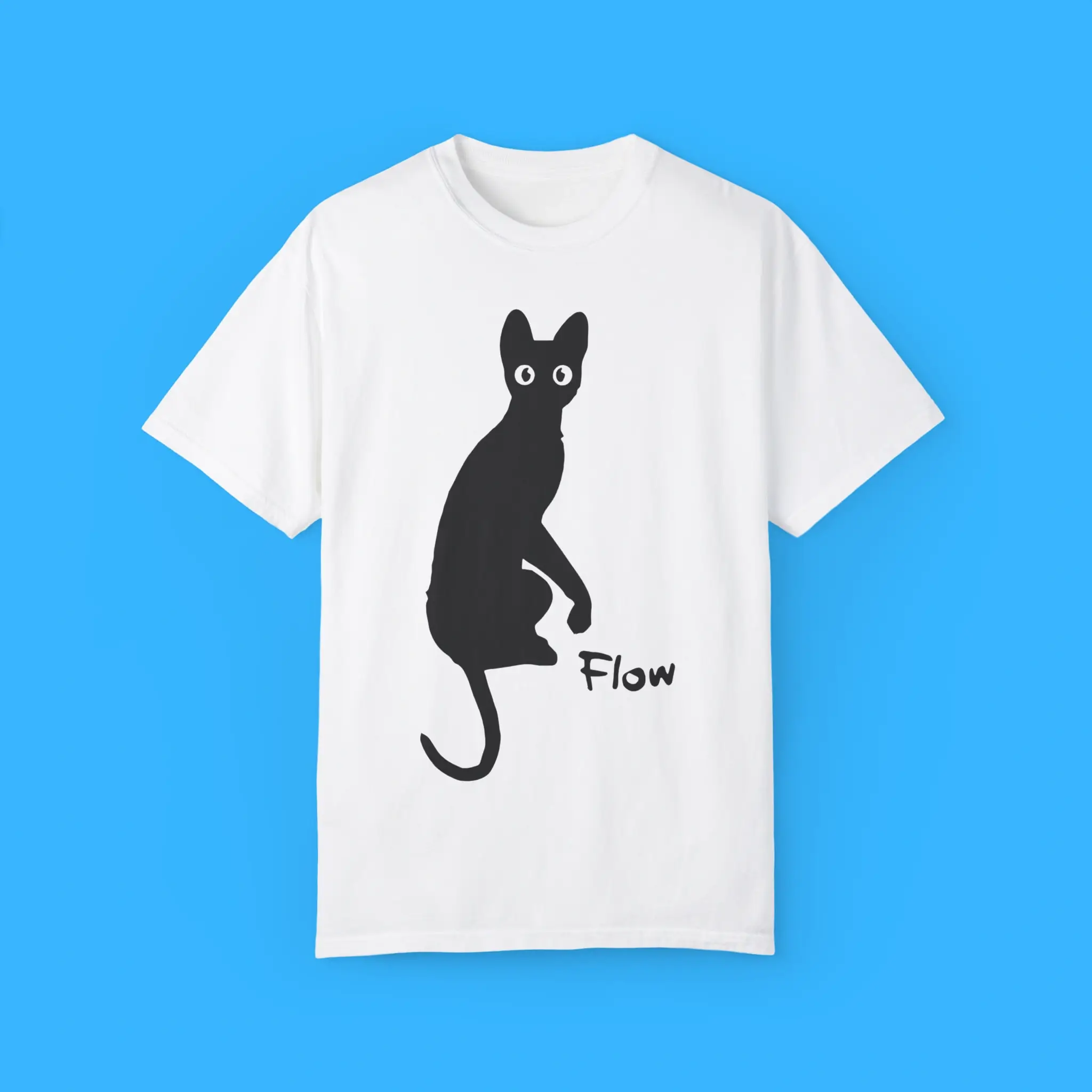 Flow-Movie-India-Ink-Cat-T-Shirt Flow Movie India Ink Cat Shirt