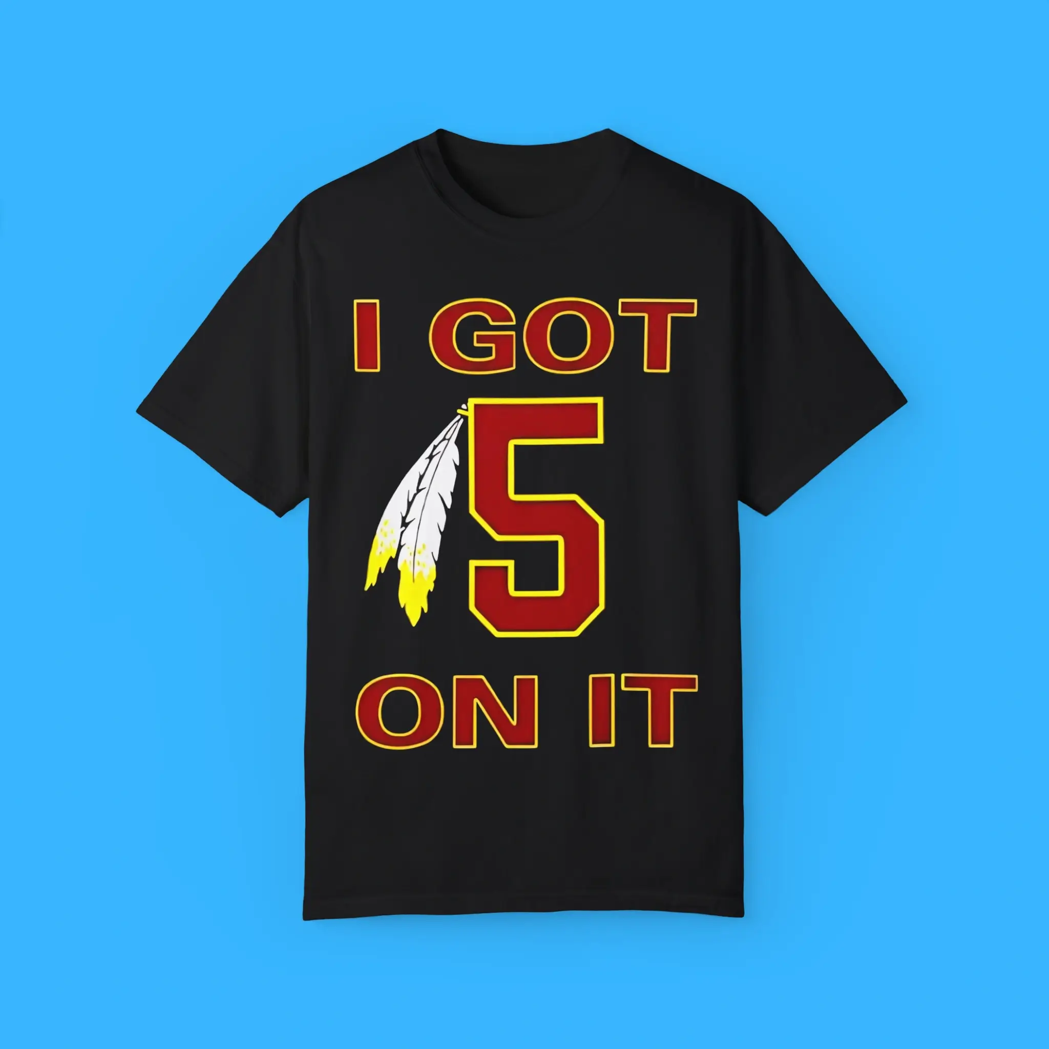 I-Got-5-On-It-Jayden-Daniels-Commanders-T-Shirt I Got 5 On It Jayden Daniels Commanders Shirt
