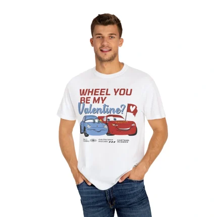 Lightning Mcqueen Sally Carrera Wheel You Be My Valentine Shirt
