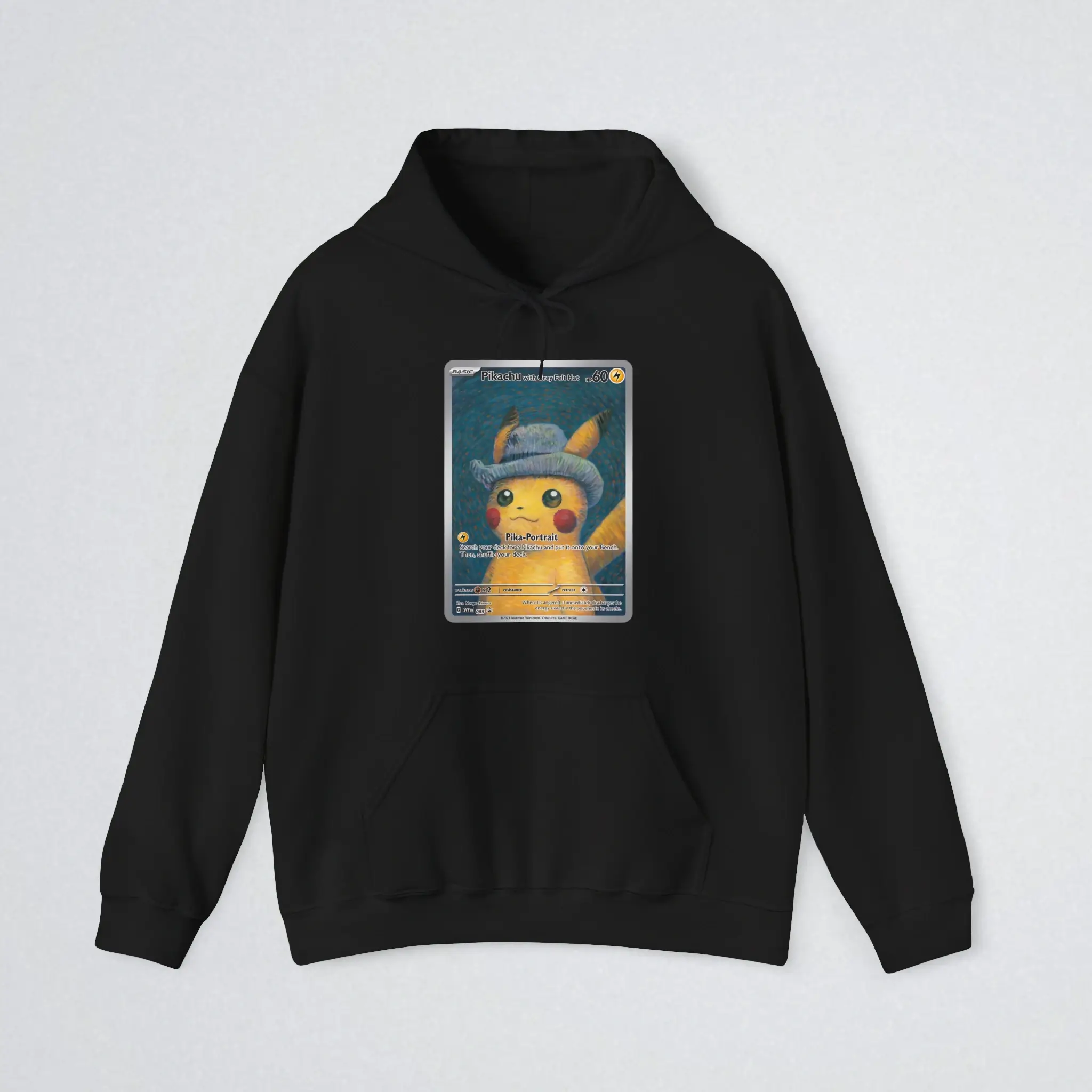 Pikachu-With-Grey-Felt-Hat-Hoodie Pikachu With Grey Felt Hat Shirt