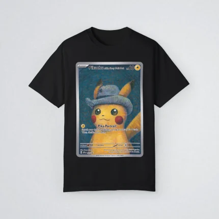 Pikachu With Grey Felt Hat Shirt
