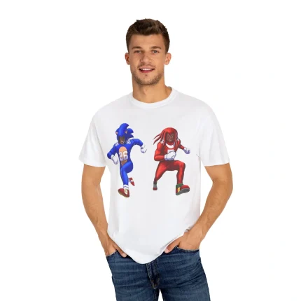 Sonic and Knuckles Detroit Lions Shirt