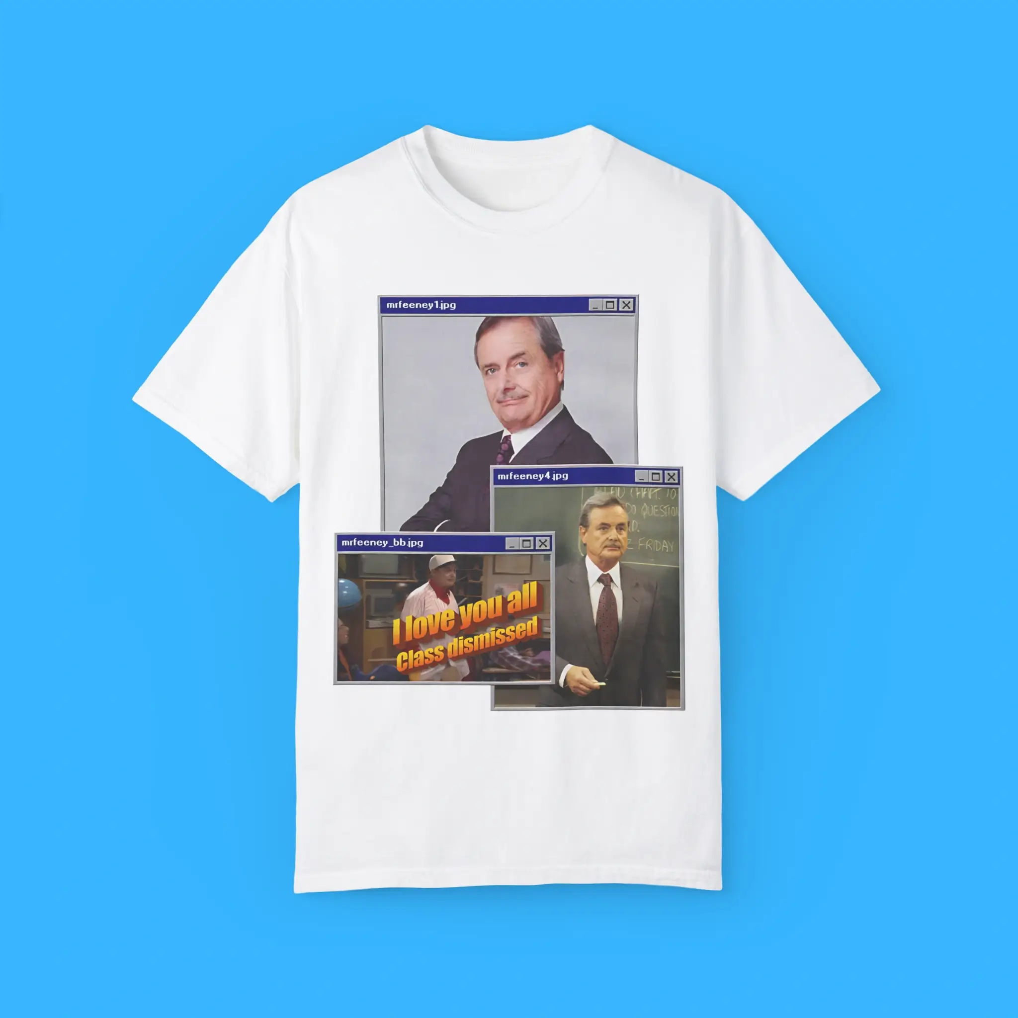Mr-Feeney-Windows-I-Love-You-All-Class-Dismissed-T-Shirt Mr Feeney Windows I Love You All Class Dismissed Shirt