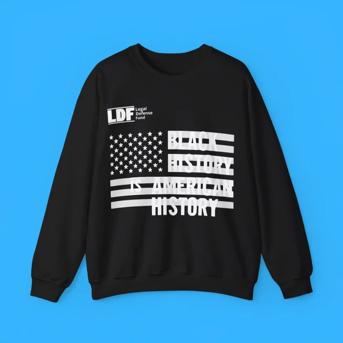 Samuel L Jackson wearing Black History Is American History Sweatshirt