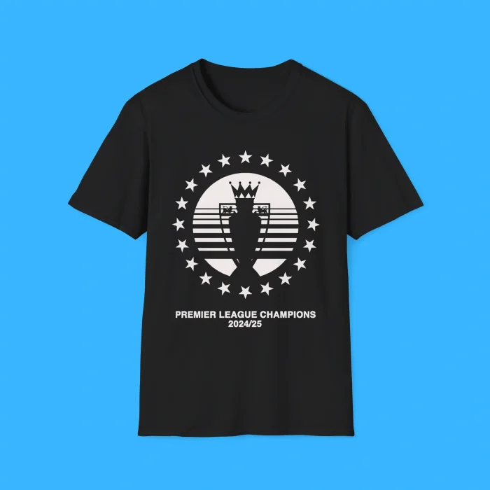 Premier League Champions 202425 Black Shirt