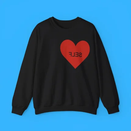 The Neighborhood Malcom Self Love Black Sweatshirt