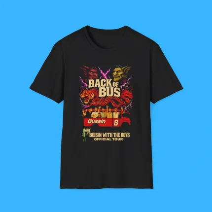 Back Of Bus Bussin With The Boys Official Tour Shirt