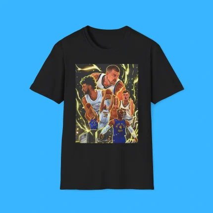 Electrifying Denver Nuggets Legacy Comic Shirt