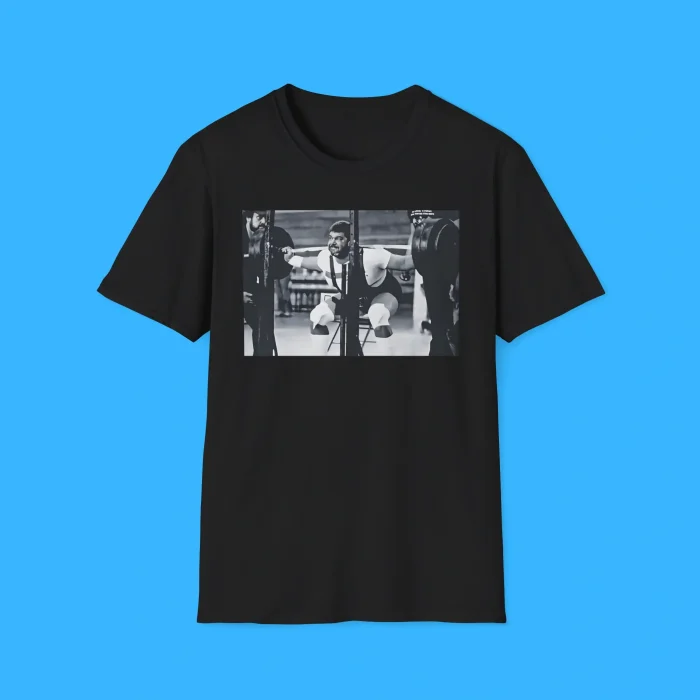 Jim Irsay Gym Power Lifter Black Shirt