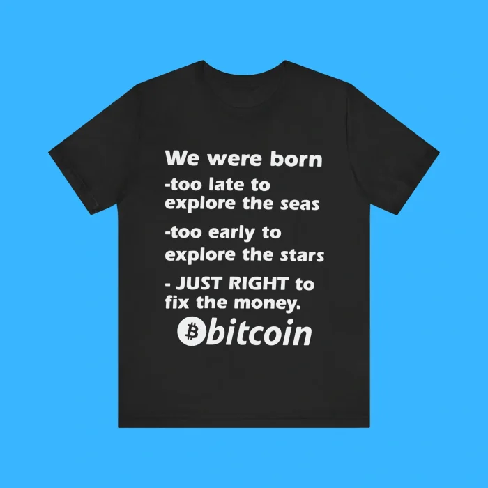 Just Right To Fix The Money Bitcoin Premium Shirt
