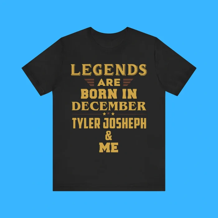 Legends Are Born In December Tyler Joseph And Me Premium Shirt