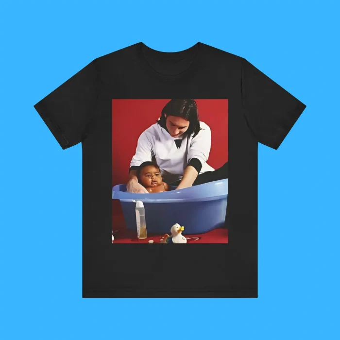 Messi With Lamine Yamal As A Baby Premium Shirt