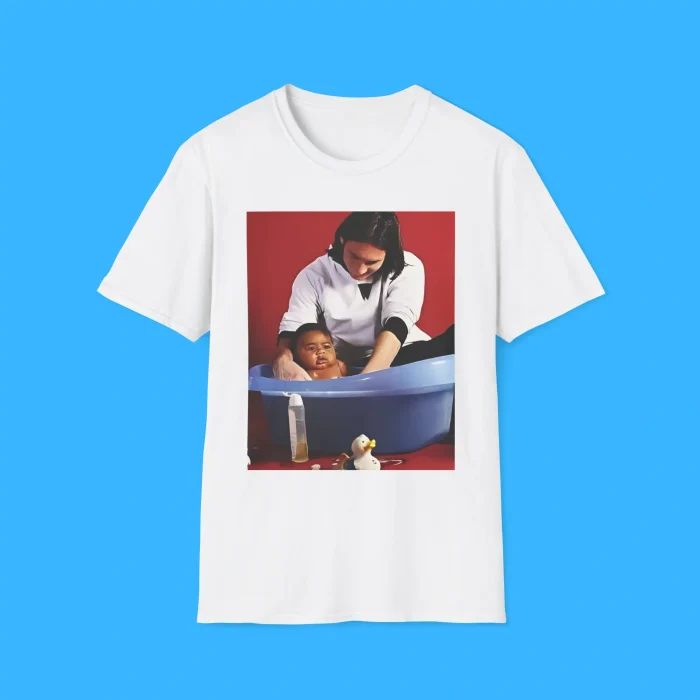 Messi With Lamine Yamal As A Baby White Shirt