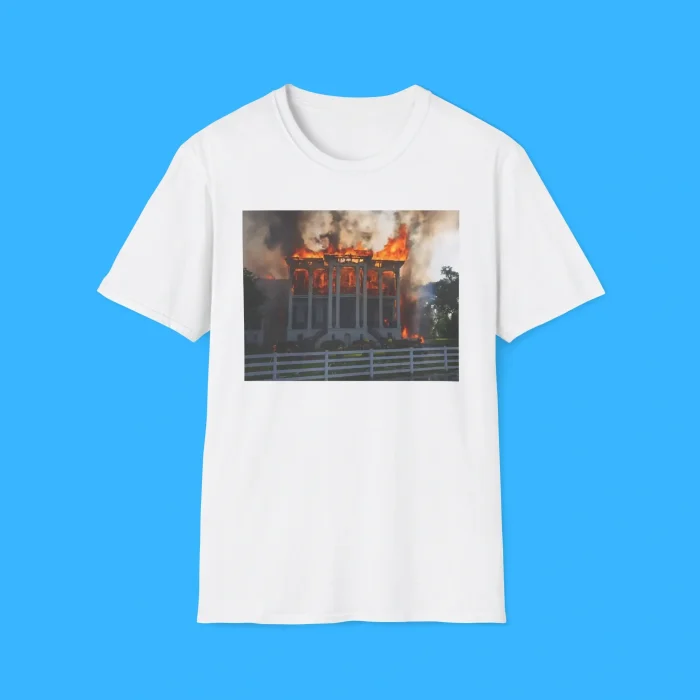 Nottoway Plantation Fire White Shirt
