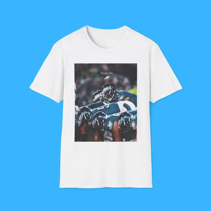 Philadelphia Eagles Push On White Shirt