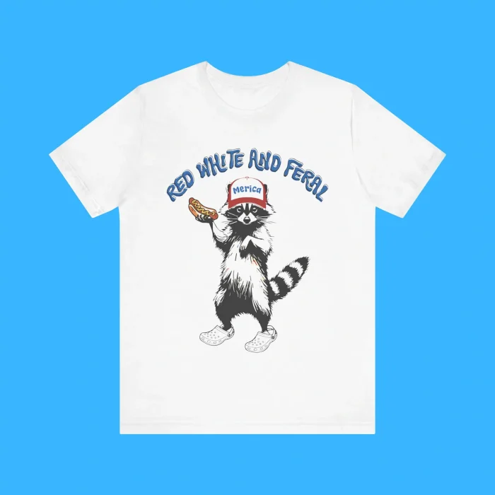 Red White And Feral Premium Shirt