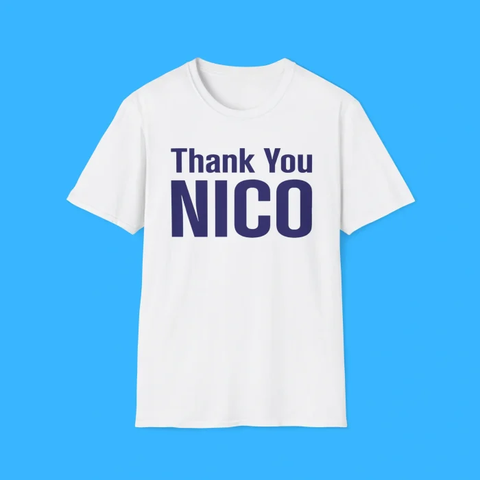 Thank You Nico White Shirt