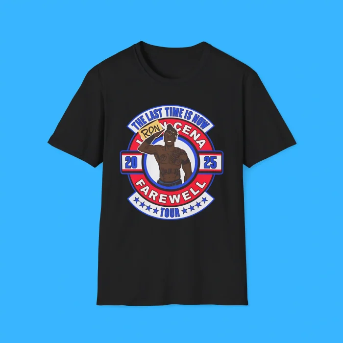 The Last Time Is Now Ron Cena 2025 Farewell Tour Black Shirt