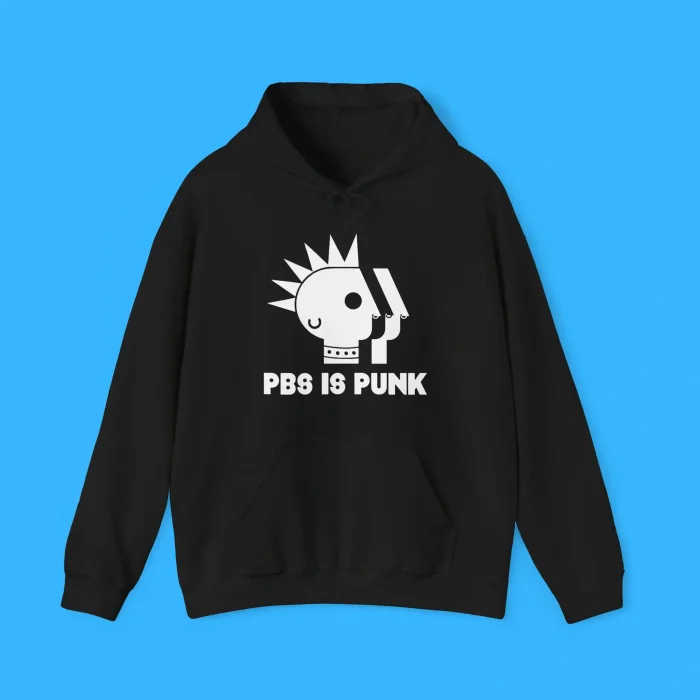 Two Crow Collective Pbs Is Punk Hoodie