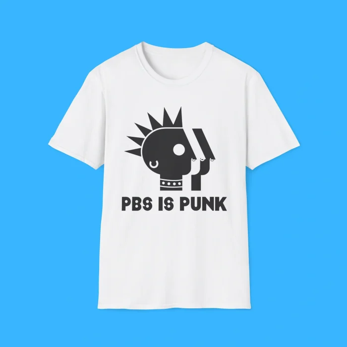 Two Crow Collective Pbs Is Punk White Shirt