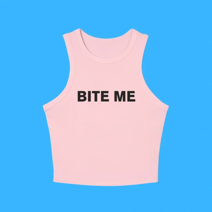 Bite Me Pink Baby Tank
