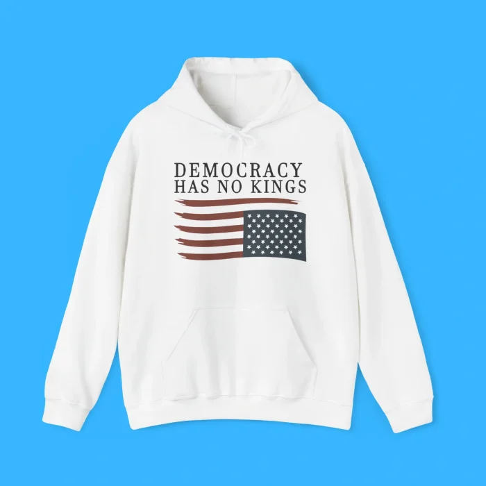 Democracy Has No Kings USA Flag Hoodie