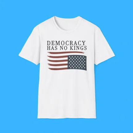 Democracy Has No Kings USA Flag Shirt