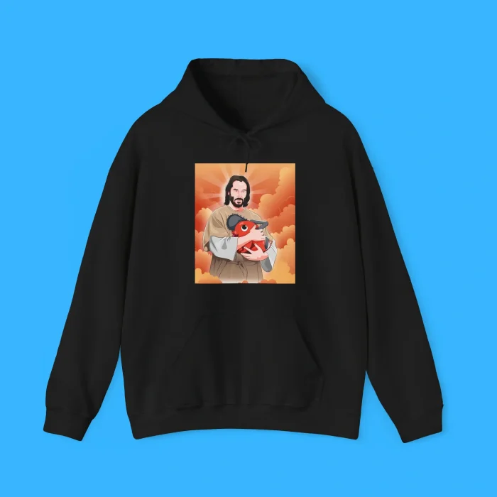 Keanu And Pochita Saint Wick Hoodie