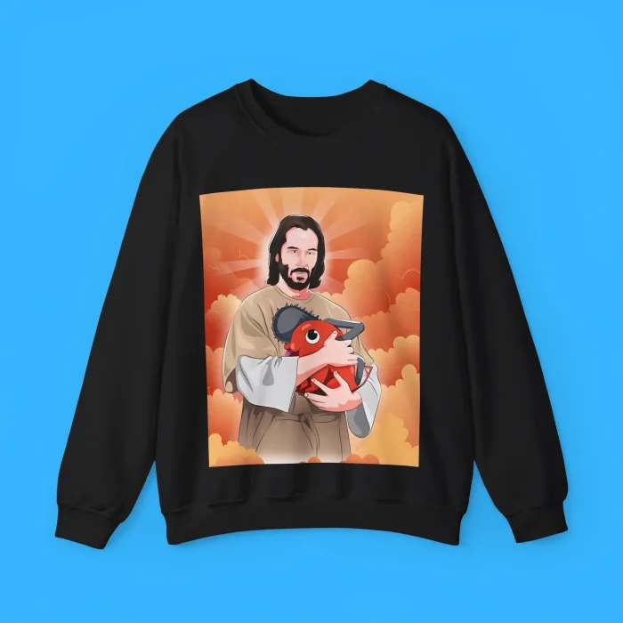 Keanu And Pochita Saint Wick Sweatshirt