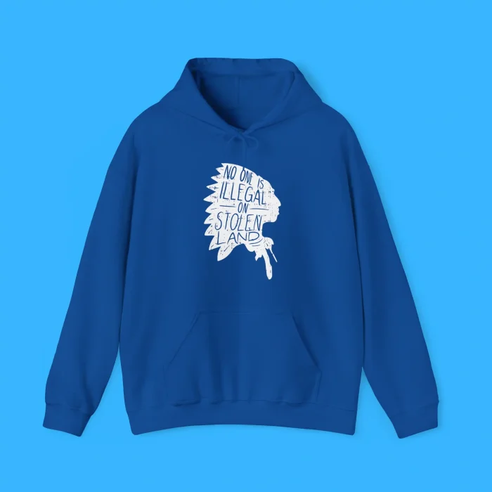 No One Is Illegal On Stolen Land Hoodie