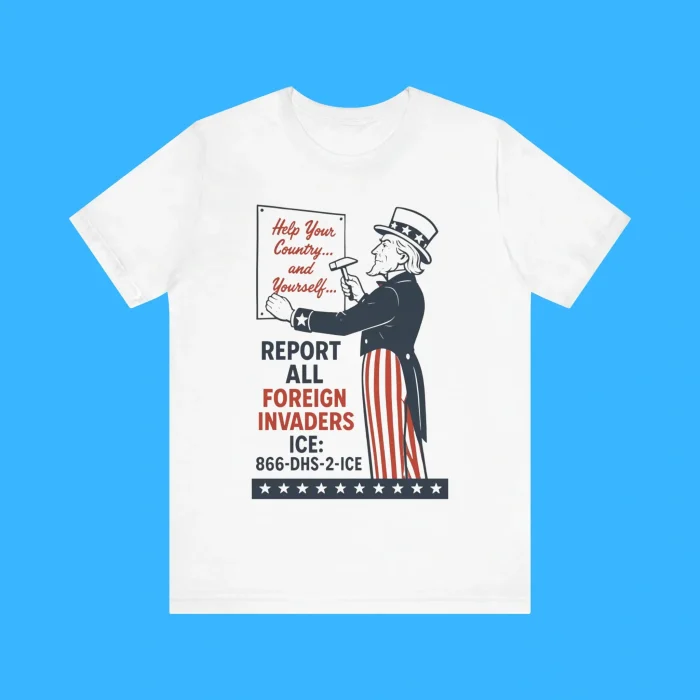 Report All Foreign Invaders ICE Premium Shirt