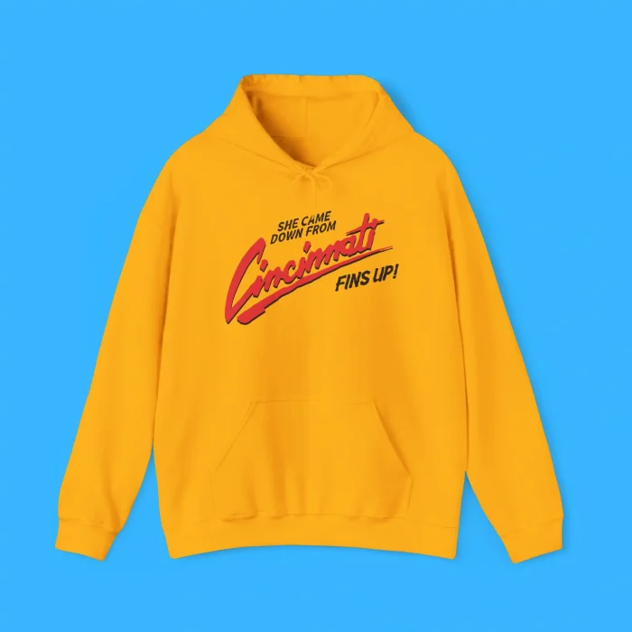She Came Down From Cincinnati Fins Up Premium Hoodie